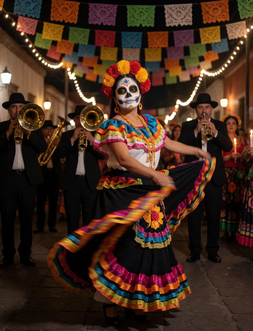 A Day of the Dead parade in Oaxaca